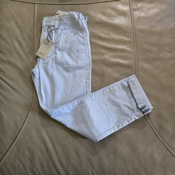 Denim&Co Soft Blue Boys Summer  Pants With Back Pockts and Waist Adjustment - Picture 2 of 6